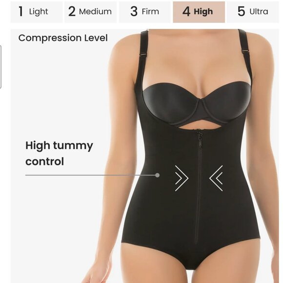 Slimming body shaper with back support - Styles 2108 - Picture 3 of 4